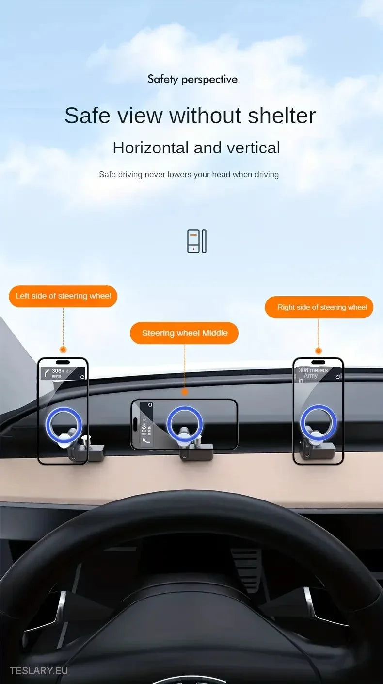 Tesla Model 3 / YMagnetic Phone Holder 360 Degrees -TESLARY.IE Tesla Shop Europe