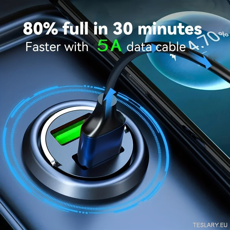 Mini USB Fast Charger Multi Port Adapter Suitable for Tesla , BYD & Other EVs