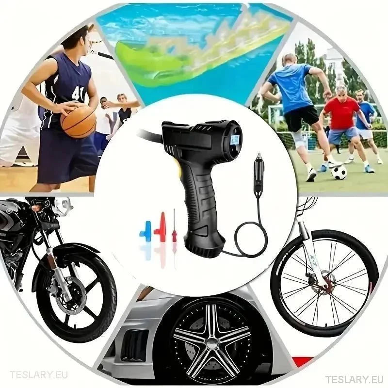 12 Volt Tyre Inflation Compressor Gun - TESLARY Tesla Shop Accessories Europe Nederlands Ireland Deutschland Espana Alicante France Italia