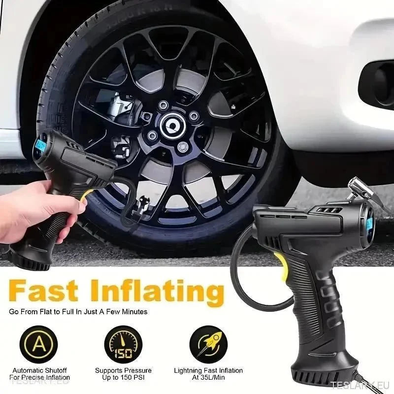 12 Volt Tyre Inflation Compressor Gun - TESLARY Tesla Shop Accessories Europe Nederlands Ireland Deutschland Espana Alicante France Italia