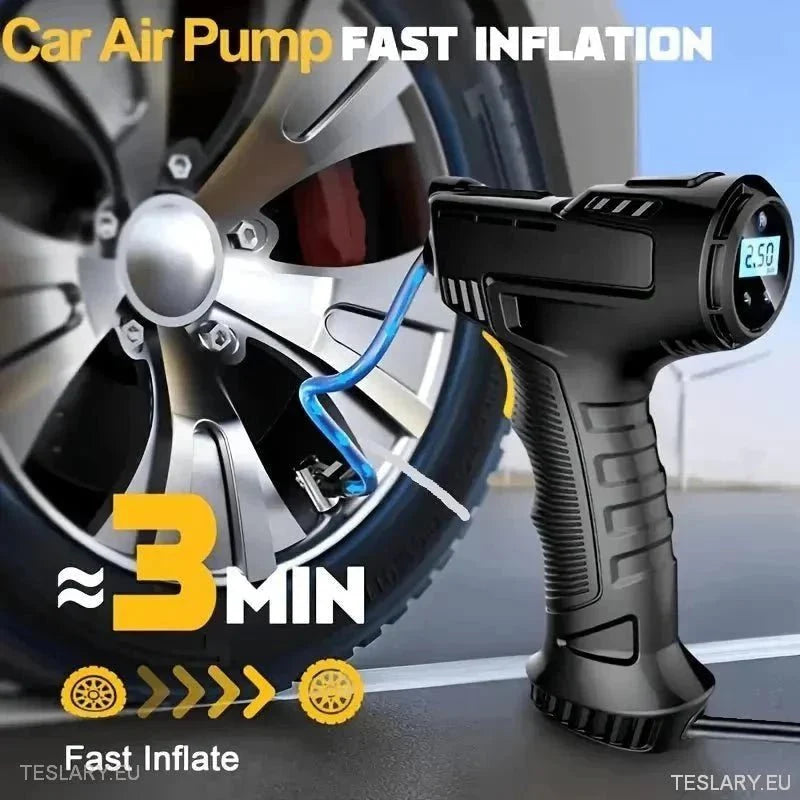 12 Volt Tyre Inflation Compressor Gun - TESLARY Tesla Shop Accessories Europe Nederlands Ireland Deutschland Espana Alicante France Italia
