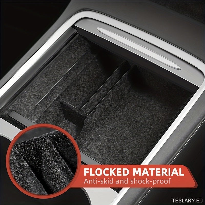 3PCS Center Console Organizer Tray Fit For Tesla Model 3 / Y Armrest Hidden Cubby Drawer Storage Box Interior Accessories