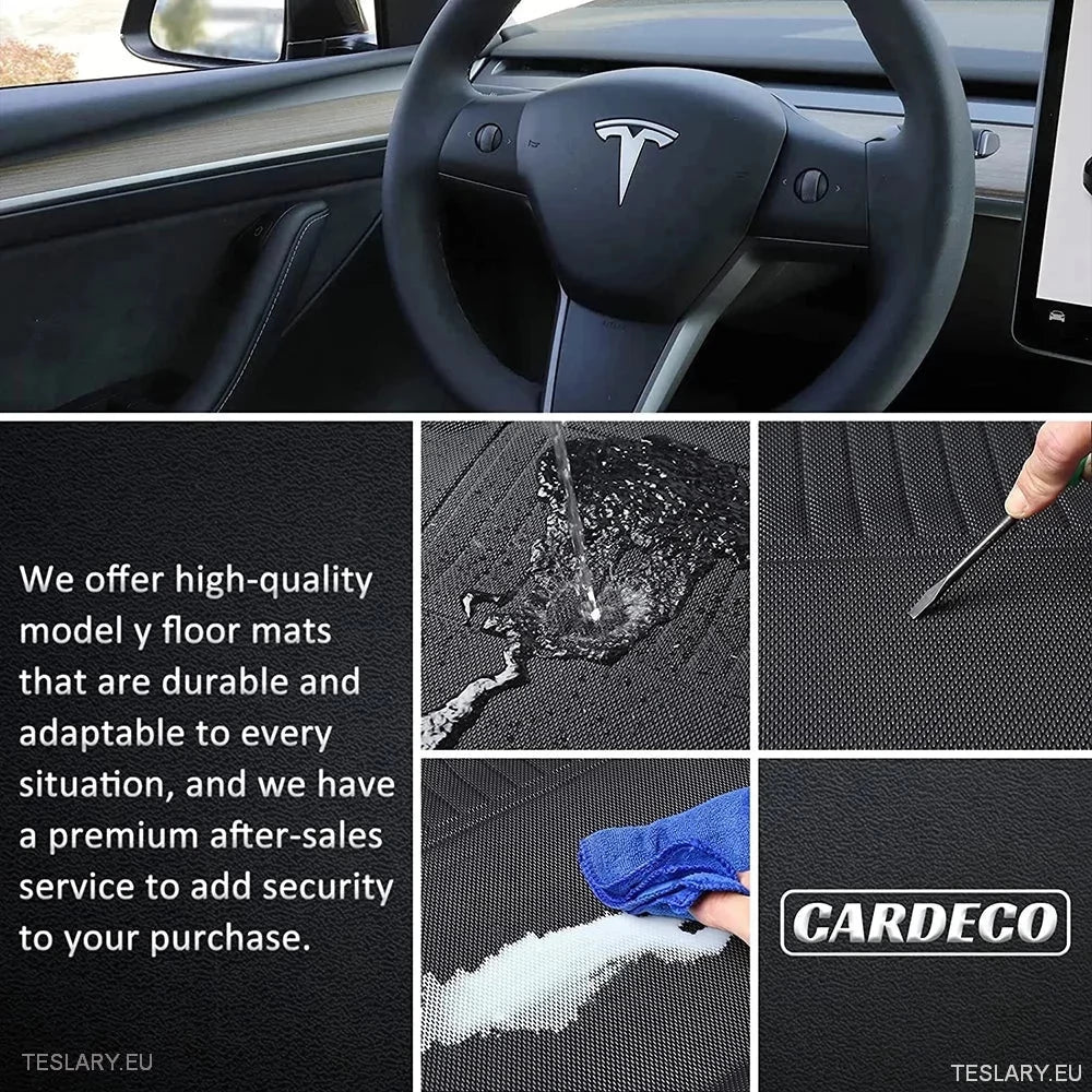 3D XPE All Weather Floor Mats LHD for Tesla 3 / 3+ Highland / Y - TESLARY Tesla Shop Accessories Europe Nederlands Ireland Deutschland Espana Alicante France Italia