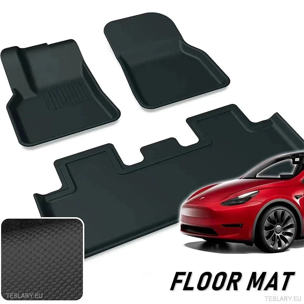 3D XPE All Weather Floor Mats RHD for Tesla 3 / 3+ Highland / Y - TESLARY Tesla Shop Accessories Europe Nederlands Ireland Deutschland Espana Alicante France Italia