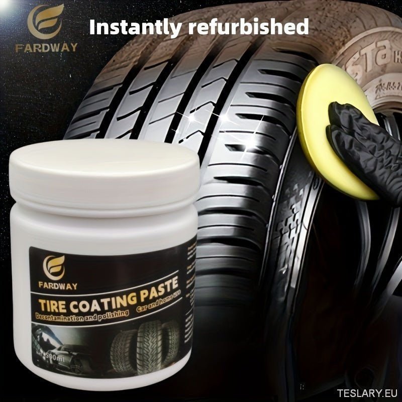500ml Car Tyre Waxing and Glazing for your EV - TESLARY Tesla Shop Accessories Europe Nederlands Ireland Deutschland Espana Alicante France Italia