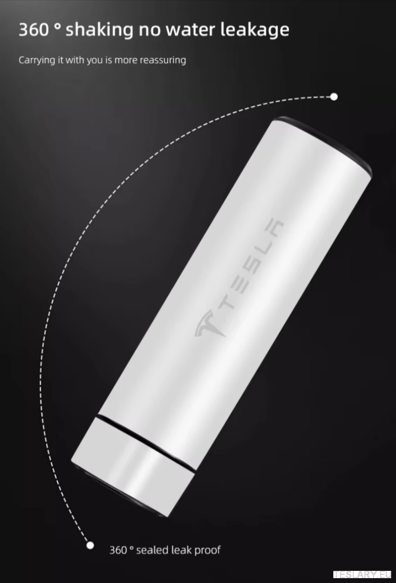 500ml Portable Insulated Travel Mug for Outdoor Adventures with Tesla Logo - TESLARY Tesla Shop Accessories Europe Nederlands Ireland Deutschland Espana Alicante France Italia