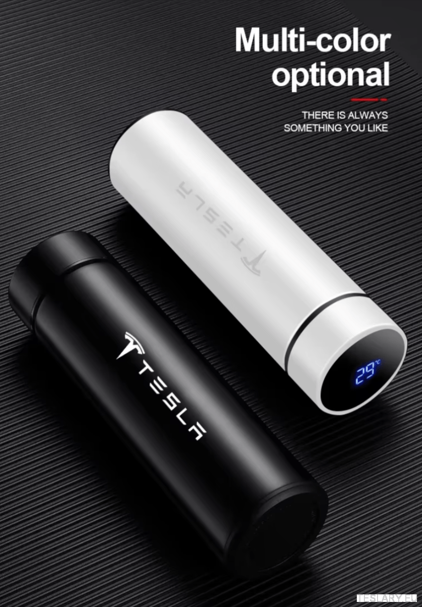 500ml Portable Insulated Travel Mug for Outdoor Adventures with Tesla Logo - TESLARY Tesla Shop Accessories Europe Nederlands Ireland Deutschland Espana Alicante France Italia