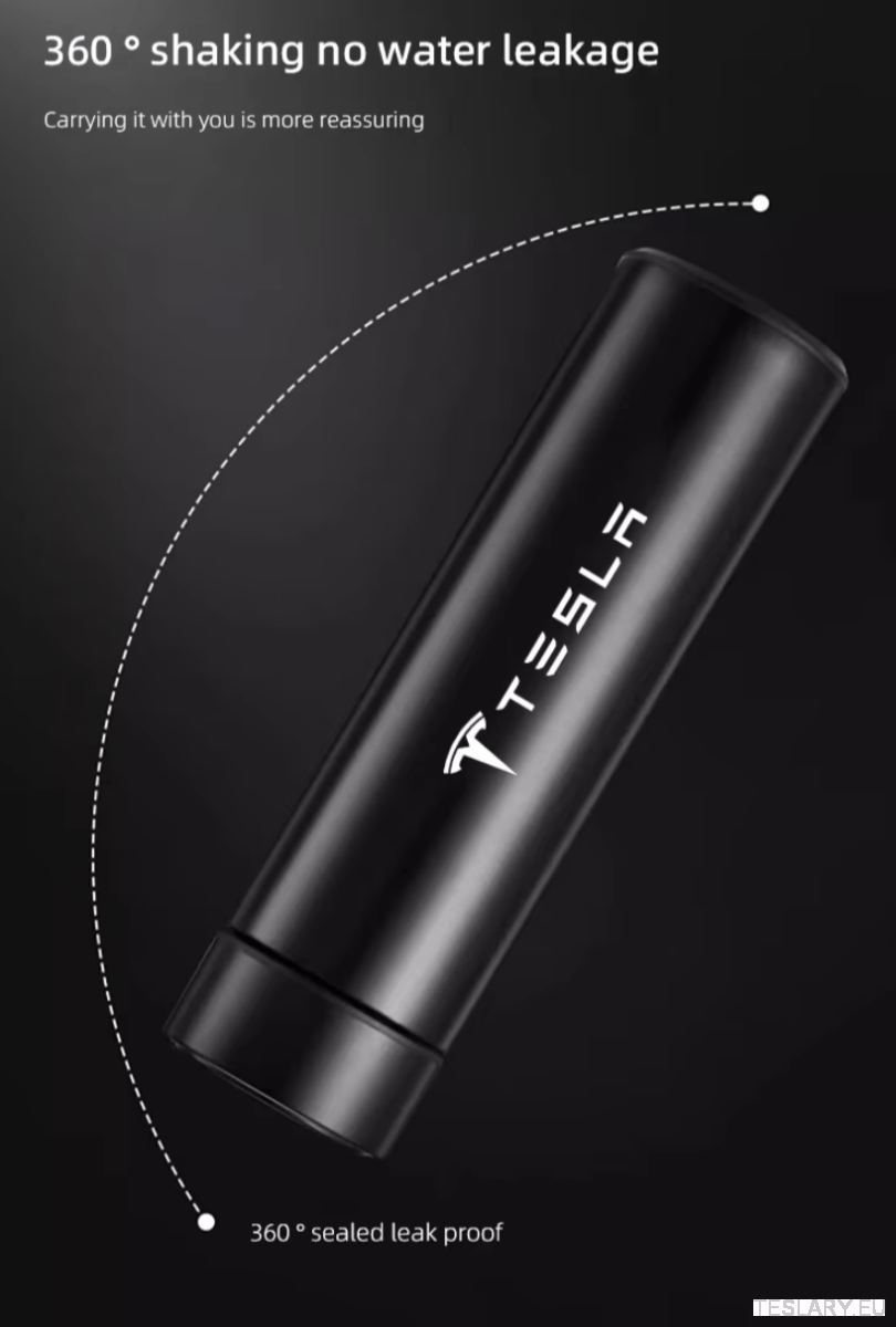 500ml Portable Insulated Travel Mug for Outdoor Adventures with Tesla Logo - TESLARY Tesla Shop Accessories Europe Nederlands Ireland Deutschland Espana Alicante France Italia
