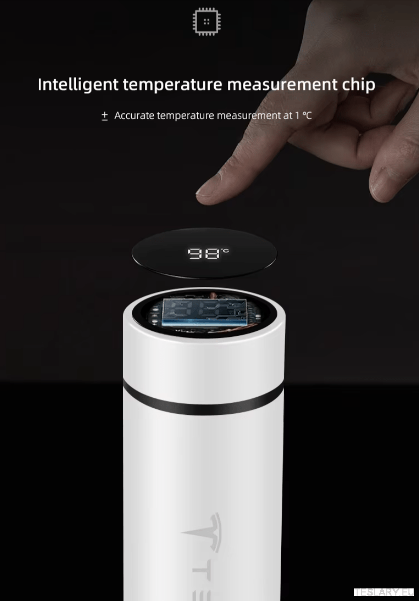 500ml Portable Insulated Travel Mug for Outdoor Adventures with Tesla Logo - TESLARY Tesla Shop Accessories Europe Nederlands Ireland Deutschland Espana Alicante France Italia