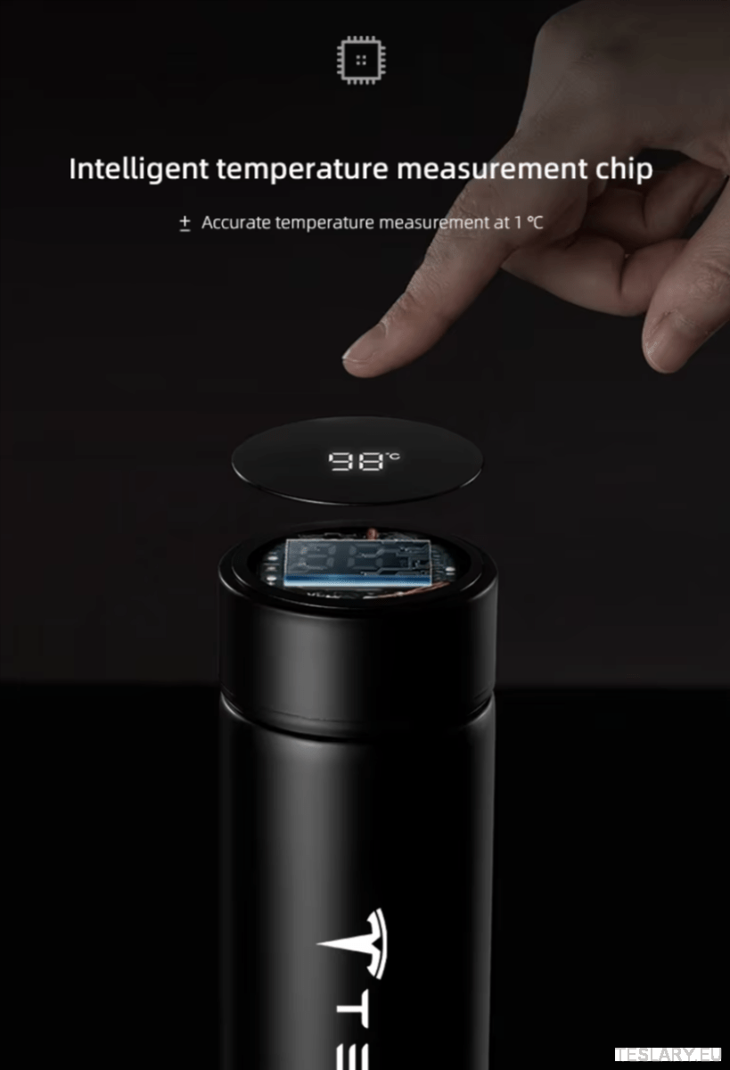 500ml Portable Insulated Travel Mug for Outdoor Adventures with Tesla Logo - TESLARY Tesla Shop Accessories Europe Nederlands Ireland Deutschland Espana Alicante France Italia