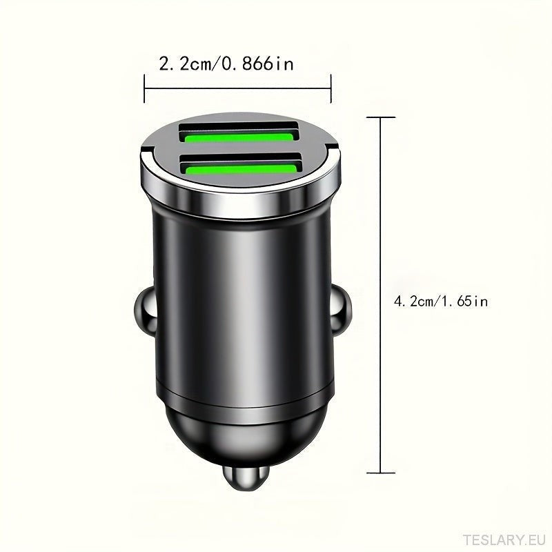 Mini USB Fast Charger Multi Port Adapter Suitable for Tesla , BYD & Other EVs