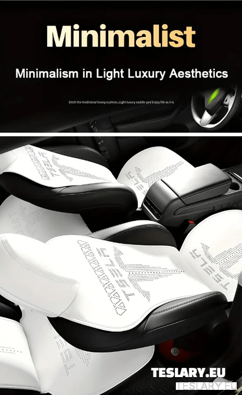Tesla Model 3 / Y Nappa PU Leather Fitted Seat Protective Covers