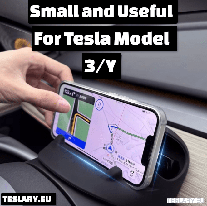 Steering Wheel Front Storage + Phone Holder for Tesla Model 3 / Y