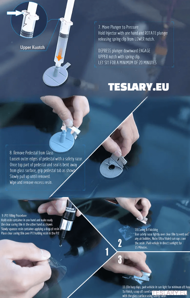 Windscreen Glass Crack Repair Kit