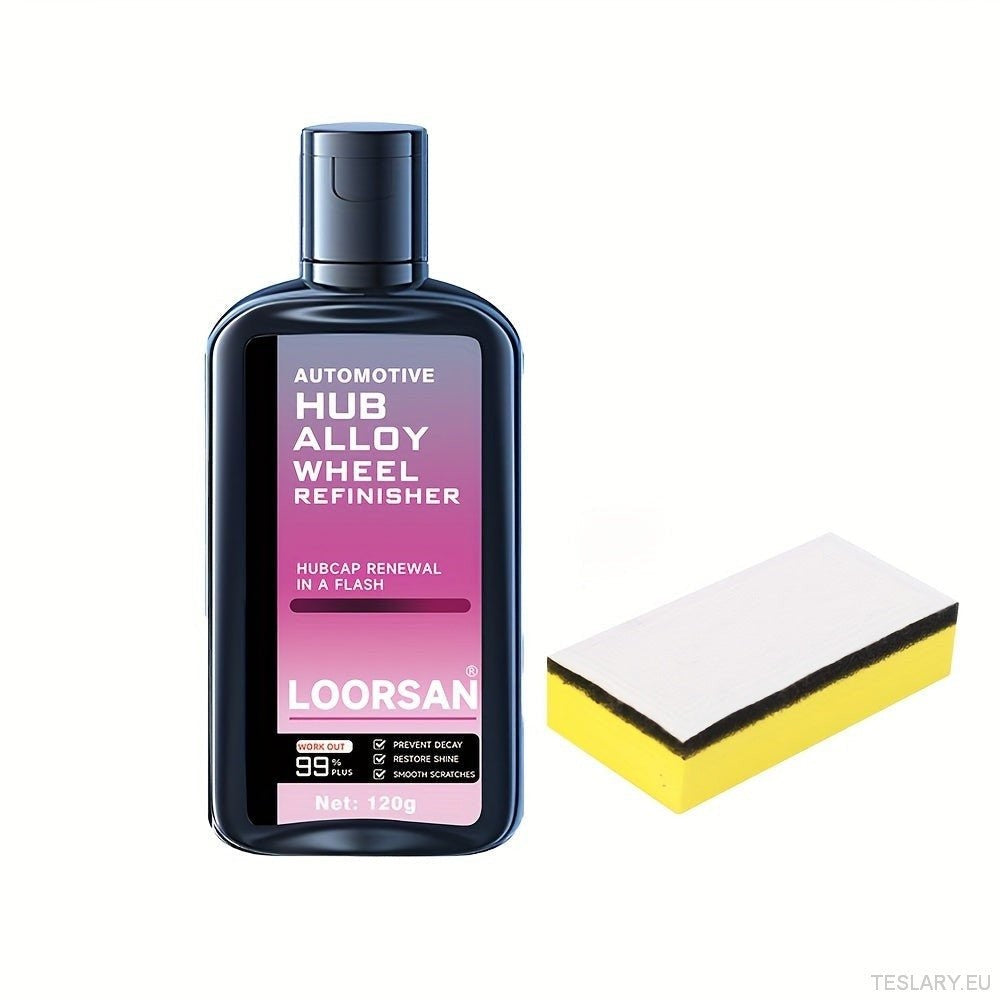 Automotive Hub Wheel Refinisher, Alloy Wheel Scratch Repair Paste, Car Maintenance Polishing Cream for Rust & Scale Removal - TESLARY Tesla Shop Accessories Europe Nederlands Ireland Deutschland Espana Alicante France Italia