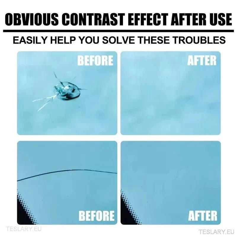 Automotive Windscreen Glass Crack Repair Kit 20ml - TESLARY Tesla Shop Accessories Europe Nederlands Ireland Deutschland Espana Alicante France Italia