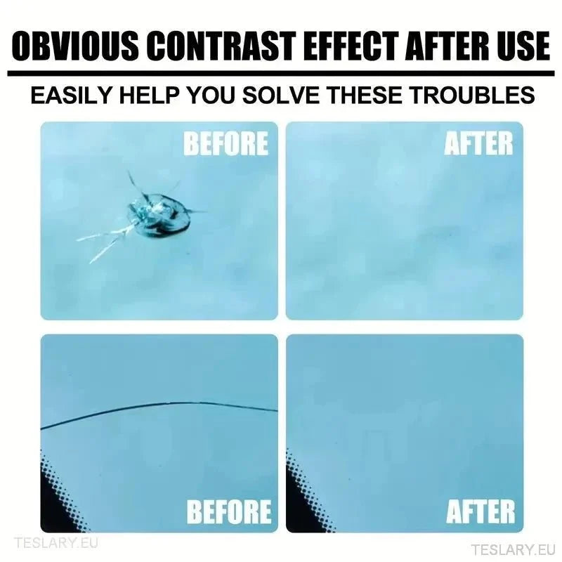 Automotive Windscreen Glass Crack Repair Kit 20ml - TESLARY Tesla Shop Accessories Europe Nederlands Ireland Deutschland Espana Alicante France Italia