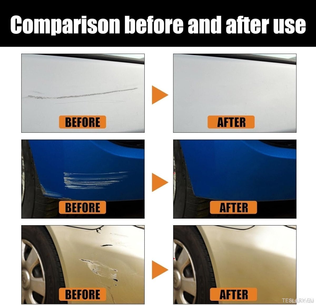 Car Scratch Repair Agent 120ml with UV Protection - TESLARY Tesla Shop Accessories Europe Nederlands Ireland Deutschland Espana Alicante France Italia