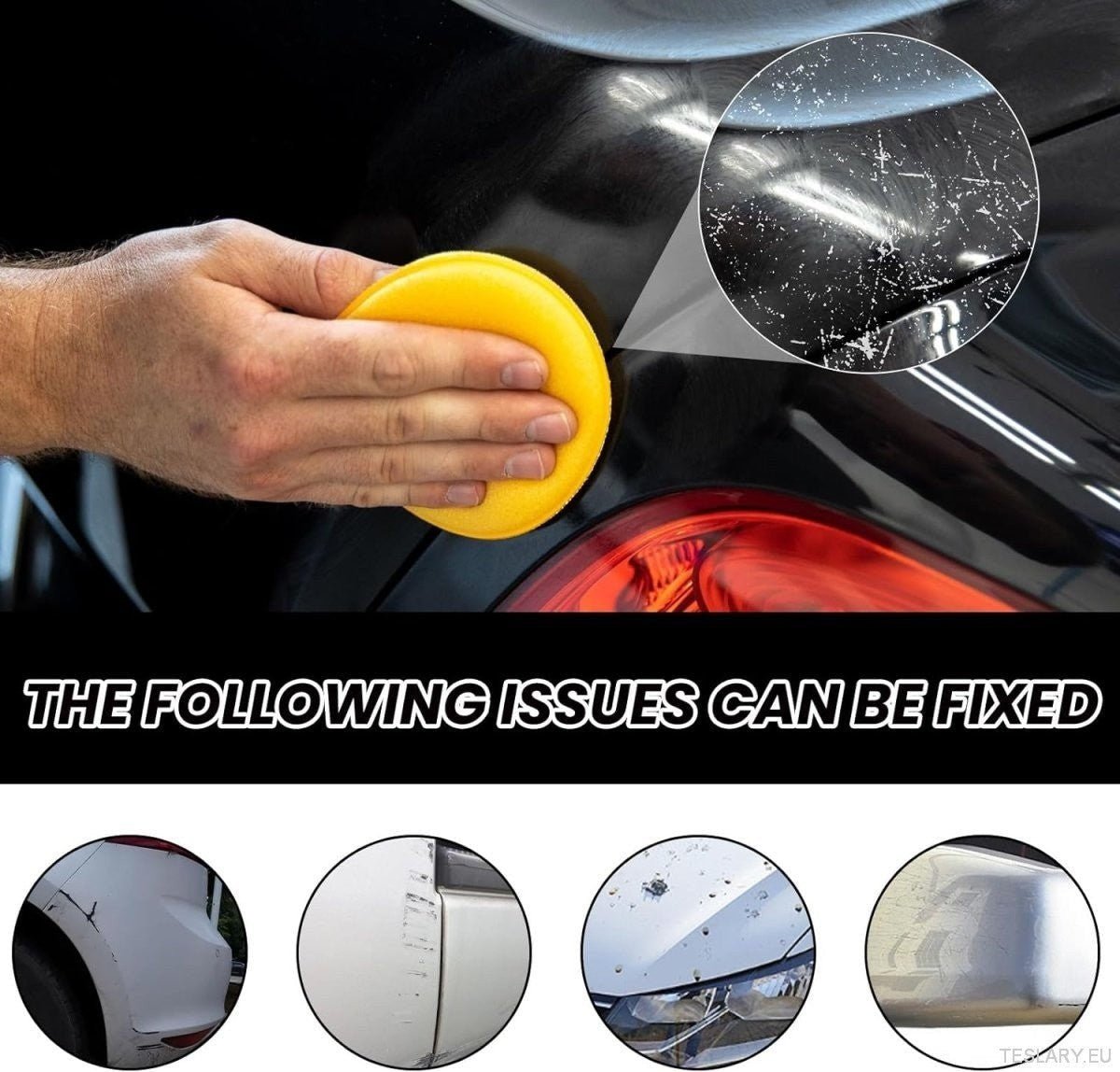 Car Scratch Repair Agent 120ml with UV Protection - TESLARY Tesla Shop Accessories Europe Nederlands Ireland Deutschland Espana Alicante France Italia