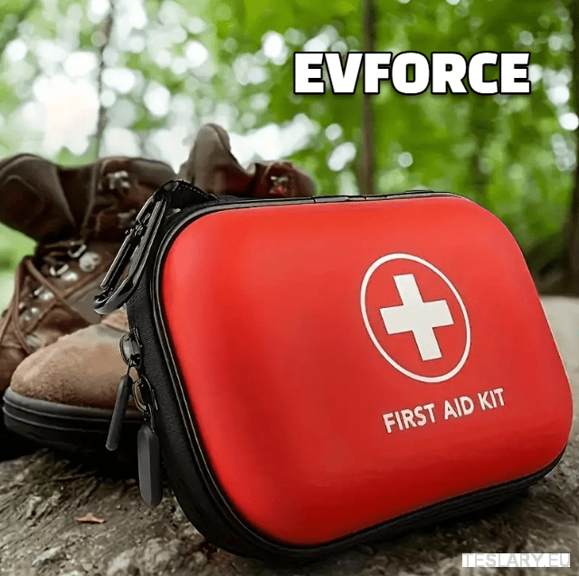 Compact Emergency First Aid Kit ( 91 PIeces ) for your Tesla , BYD , MG or Other EV - TESLARY Tesla Shop Accessories Europe Nederlands Ireland Deutschland Espana Alicante France Italia