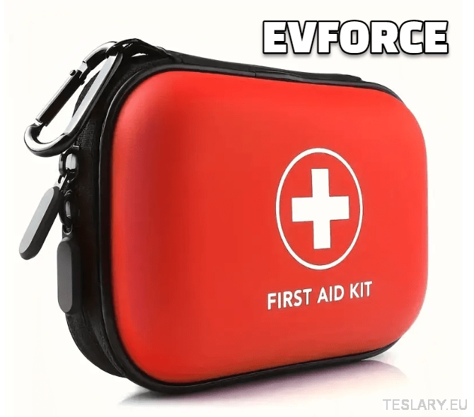 Compact Emergency First Aid Kit ( 91 PIeces ) for your Tesla , BYD , MG or Other EV - TESLARY Tesla Shop Accessories Europe Nederlands Ireland Deutschland Espana Alicante France Italia
