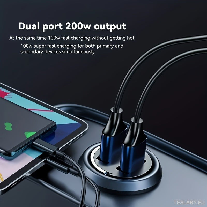 Mini USB Fast Charger Multi Port Adapter Suitable for Tesla , BYD & Other EVs