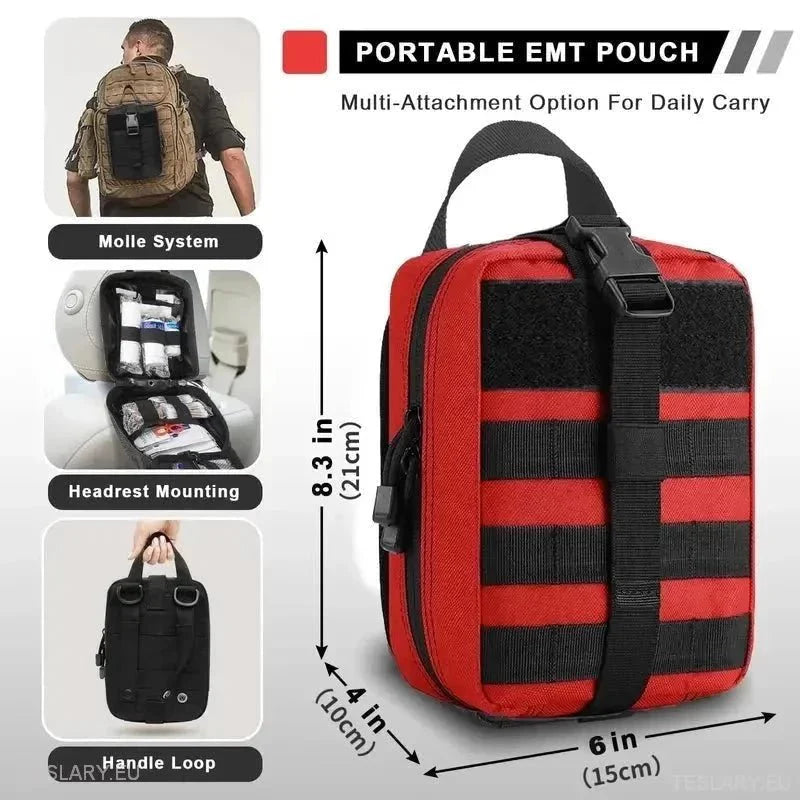 Emergency Medical First Aid Pouch ( Empty ) - TESLARY Tesla Shop Accessories Europe Nederlands Ireland Deutschland Espana Alicante France Italia