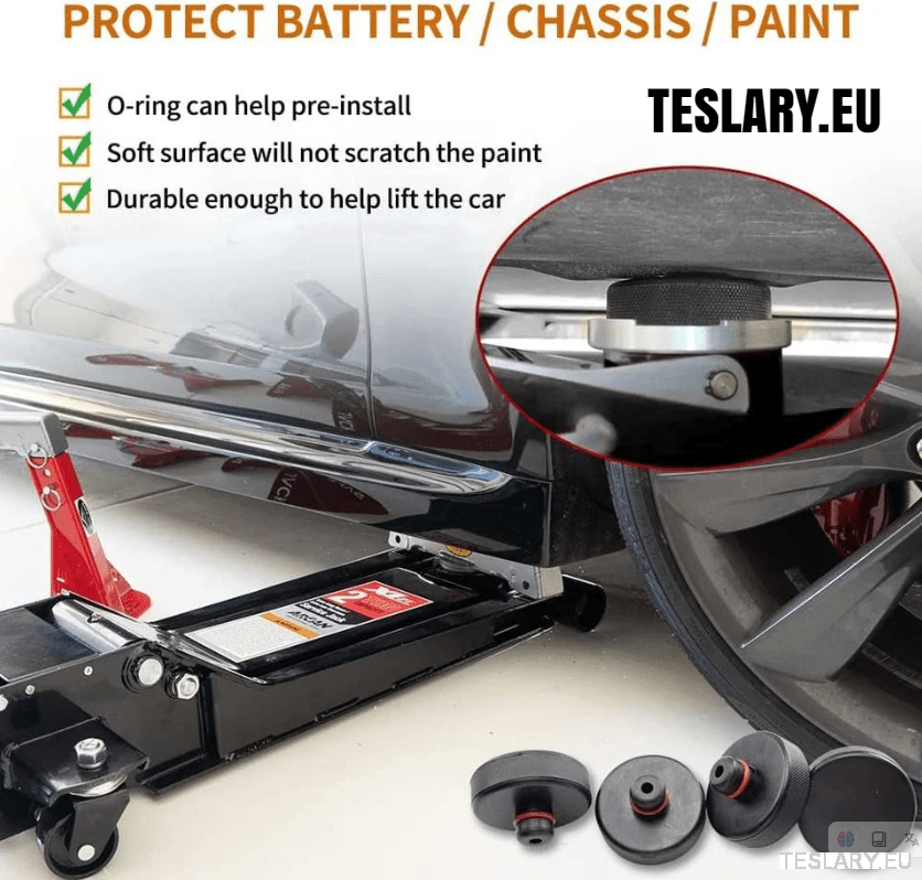 EV Jacking Point Adapter ( 4 PACK) - TESLARY Tesla Shop Accessories Europe Nederlands Ireland Deutschland Espana Alicante France Italia