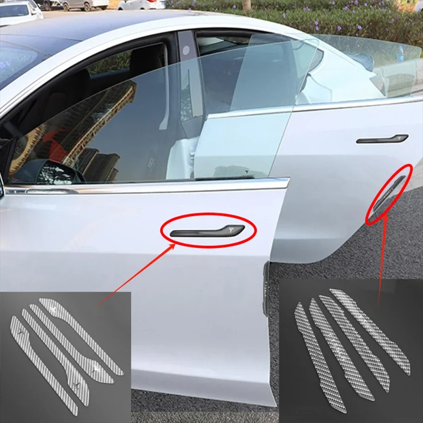 Tesla Model 3 Y Door Protector Cover Scratch Cover Sticker Anti-Scratch with Logo