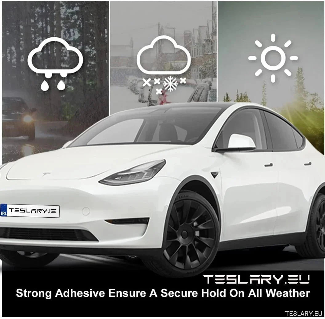 License Plate Holder Velcro - TESLARY Tesla Shop Accessories Europe Nederlands Ireland Deutschland Espana Alicante France Italia