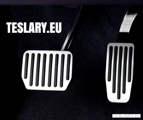 Performance Upgrade Tesla 3 / Y Non Slip Aluminium Foot Pedals - TESLARY Tesla Shop Accessories Europe Nederlands Ireland Deutschland Espana Alicante France Italia