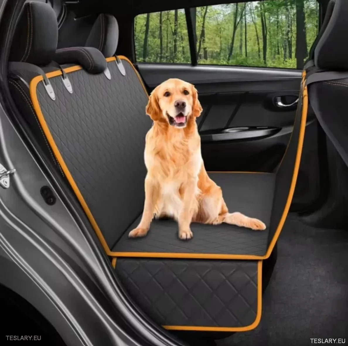 Premium Dog Car Seat Cover for Back Seat Suitable for Tesla 3 , Y & S - TESLARY Tesla Shop Accessories Europe Nederlands Ireland Deutschland Espana Alicante France Italia