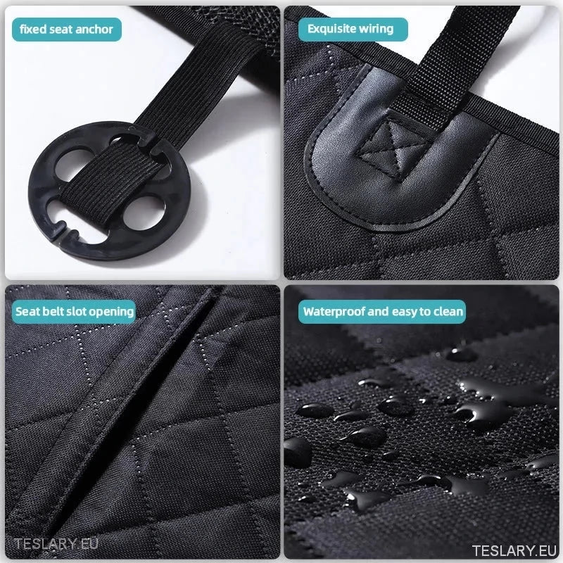 Premium Dog Car Seat Cover for Back Seat Suitable for Tesla 3 , Y & S - TESLARY Tesla Shop Accessories Europe Nederlands Ireland Deutschland Espana Alicante France Italia