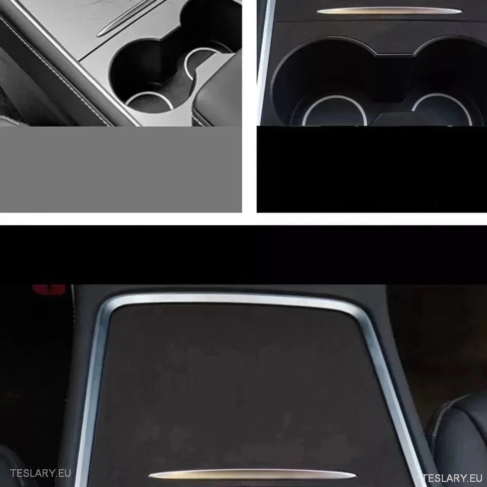 Premium Suede Centre Console Cover for Tesla 3/Y - TESLARY Tesla Shop Accessories Europe Nederlands Ireland Deutschland Espana Alicante France Italia