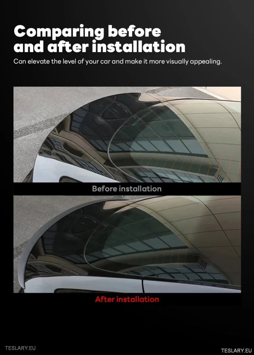 Rear Trunk Spoiler for Tesla Model 3 Highland 2024 Onwards - TESLARY Tesla Shop Accessories Europe Nederlands Ireland Deutschland Espana Alicante France Italia