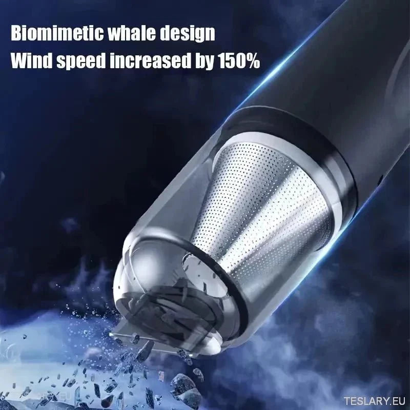 Slim & Powerful Wireless Vacuum Lithium Ion Powered - TESLARY Tesla Shop Accessories Europe Nederlands Ireland Deutschland Espana Alicante France Italia