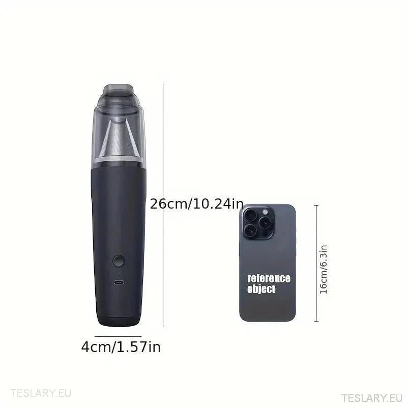 Slim & Powerful Wireless Vacuum Lithium Ion Powered - TESLARY Tesla Shop Accessories Europe Nederlands Ireland Deutschland Espana Alicante France Italia
