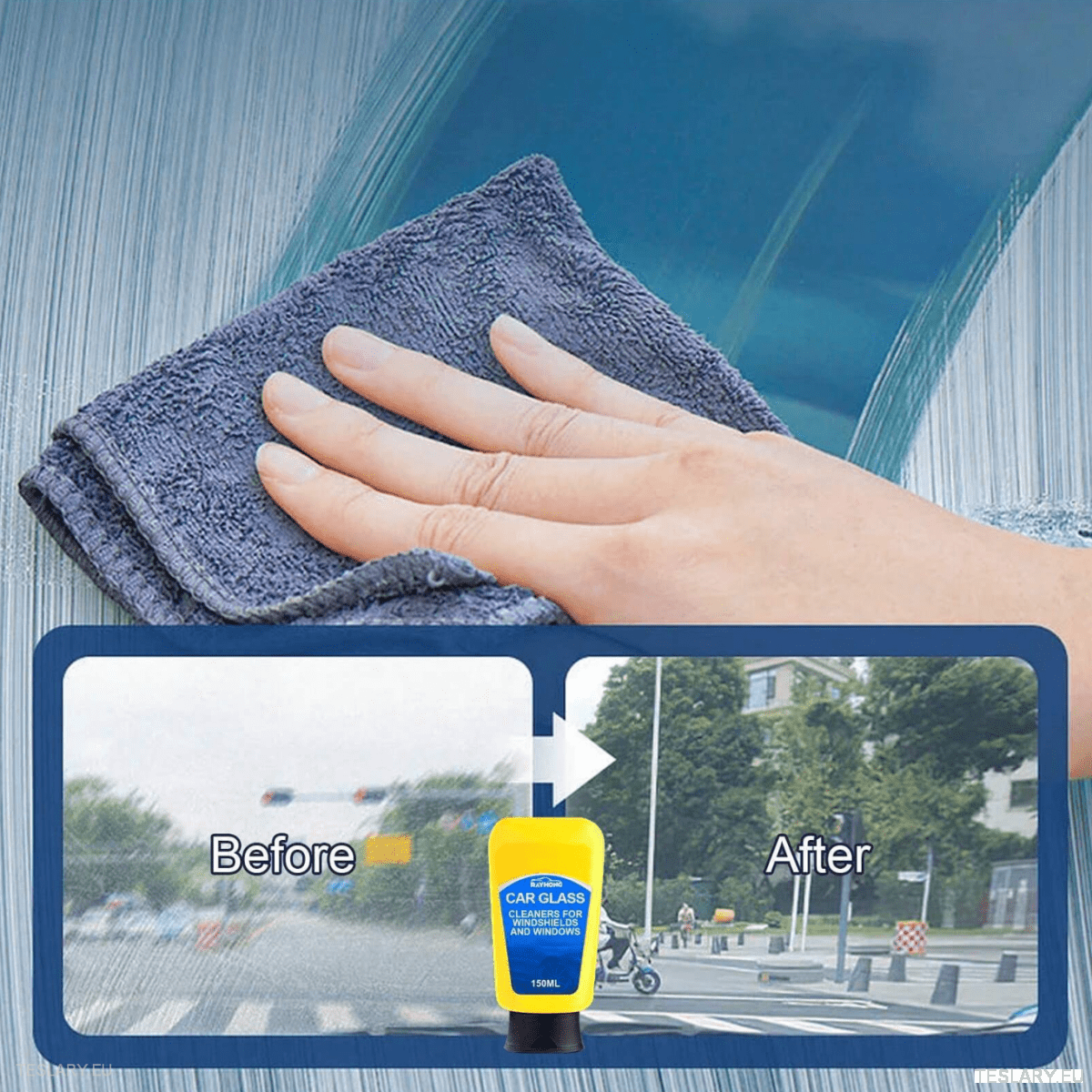 Specialist Car Glass & Windshield Cleaner 150ml Bundle - TESLARY Tesla Shop Accessories Europe Nederlands Ireland Deutschland Espana Alicante France Italia