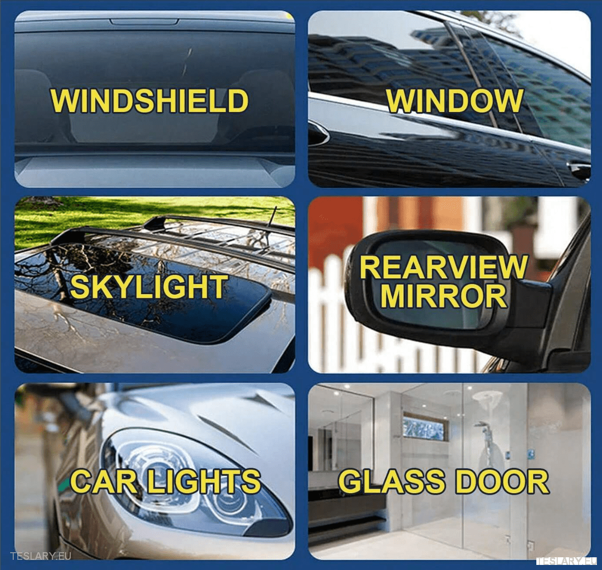 Specialist Car Glass & Windshield Cleaner 150ml Bundle - TESLARY Tesla Shop Accessories Europe Nederlands Ireland Deutschland Espana Alicante France Italia