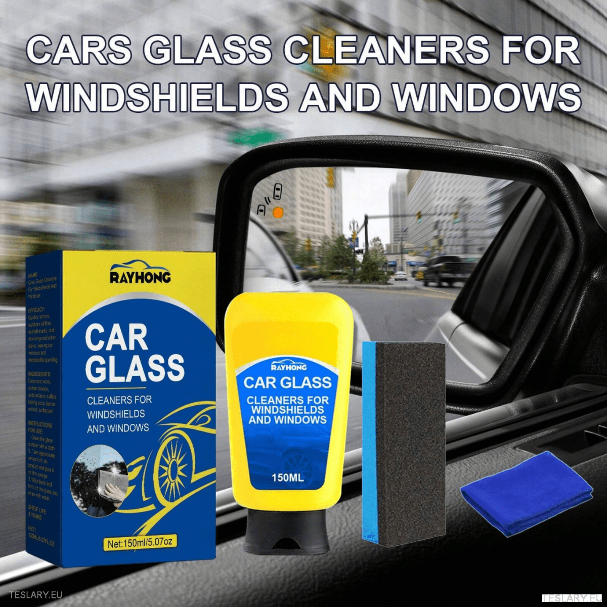 Specialist Car Glass & Windshield Cleaner 150ml Bundle - TESLARY Tesla Shop Accessories Europe Nederlands Ireland Deutschland Espana Alicante France Italia
