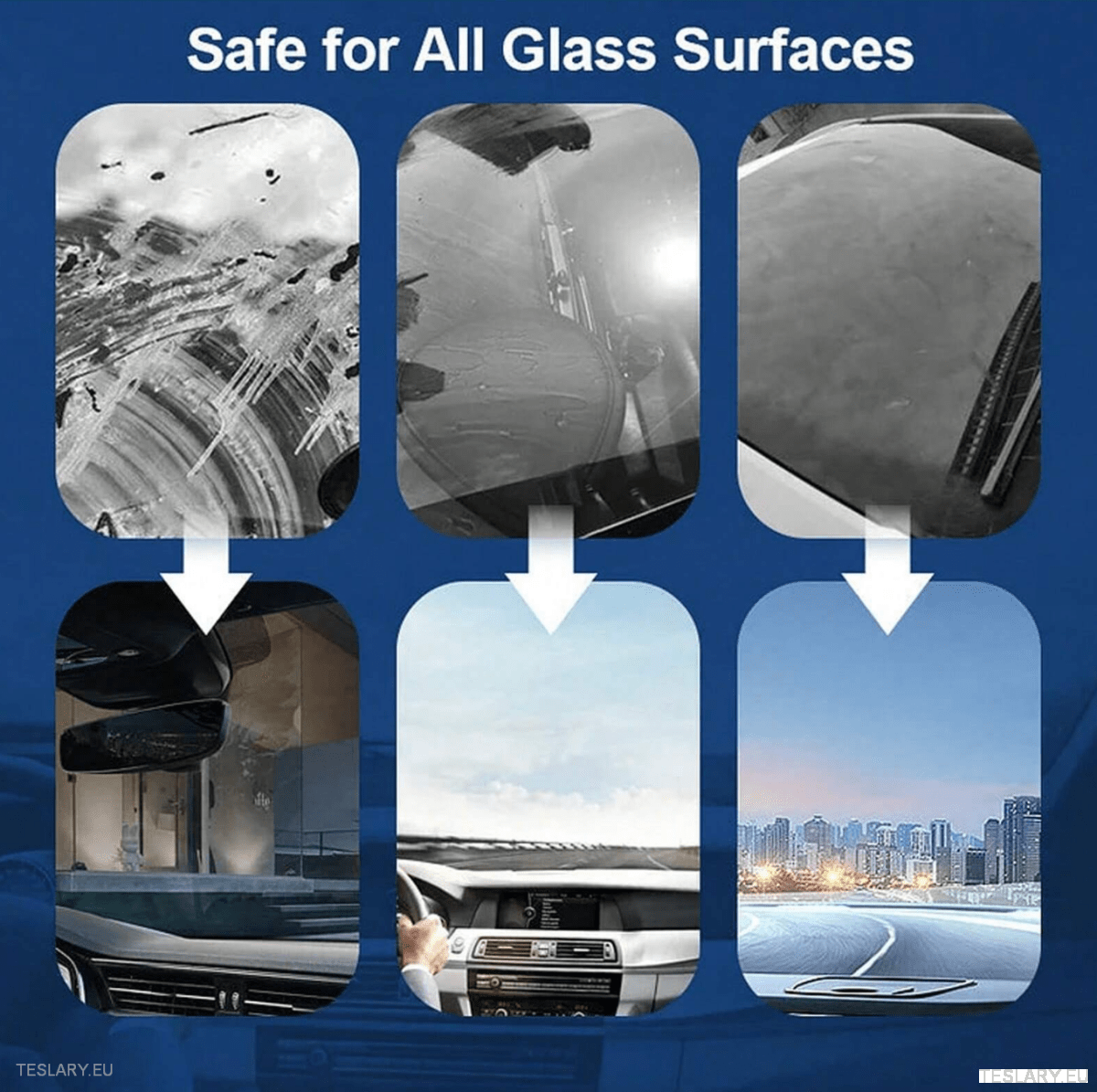 Specialist Car Glass & Windshield Cleaner 150ml Bundle - TESLARY Tesla Shop Accessories Europe Nederlands Ireland Deutschland Espana Alicante France Italia