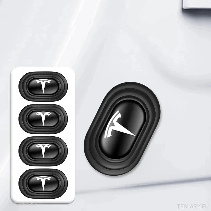 Tesla 3 Y S X Sound Reducing Shock Absorber Pads with Logo - 12 Pack - TESLARY Tesla Shop Accessories Europe Nederlands Ireland Deutschland Espana Alicante France Italia