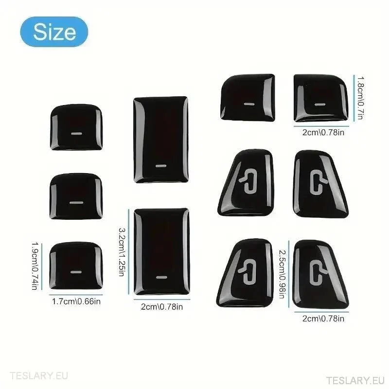TESLA 3 / Y Windows Switch Protective button Covers - TESLARY Tesla Shop Accessories Europe Nederlands Ireland Deutschland Espana Alicante France Italia