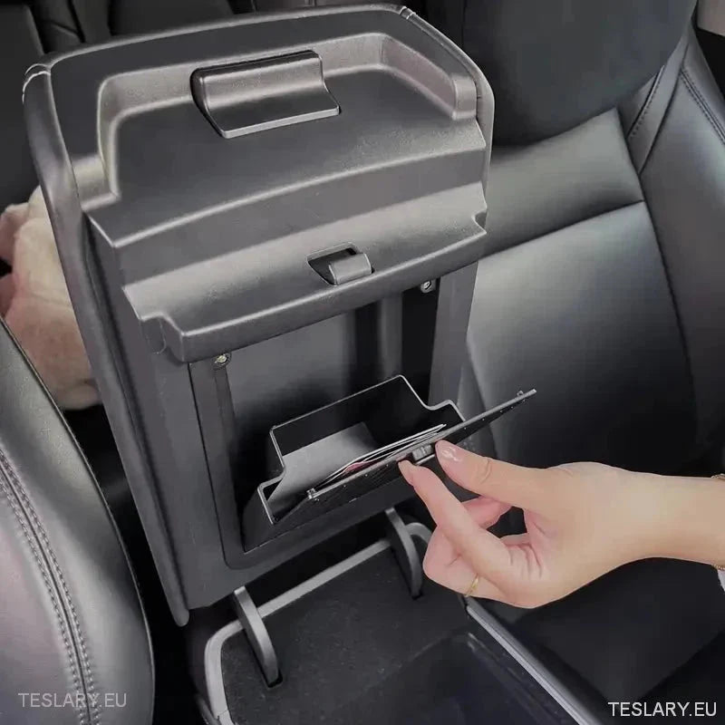 Tesla 3/Y Armrest Hidden Storage - TESLARY Tesla Shop Accessories Europe Nederlands Ireland Deutschland Espana Alicante France Italia