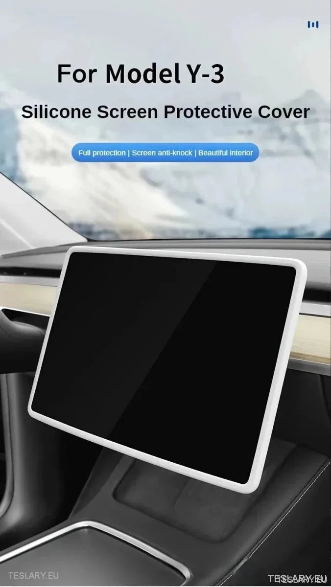Tesla 3/Y Central Screen Silicon Edge Protector - TESLARY Tesla Shop Accessories Europe Nederlands Ireland Deutschland Espana Alicante France Italia