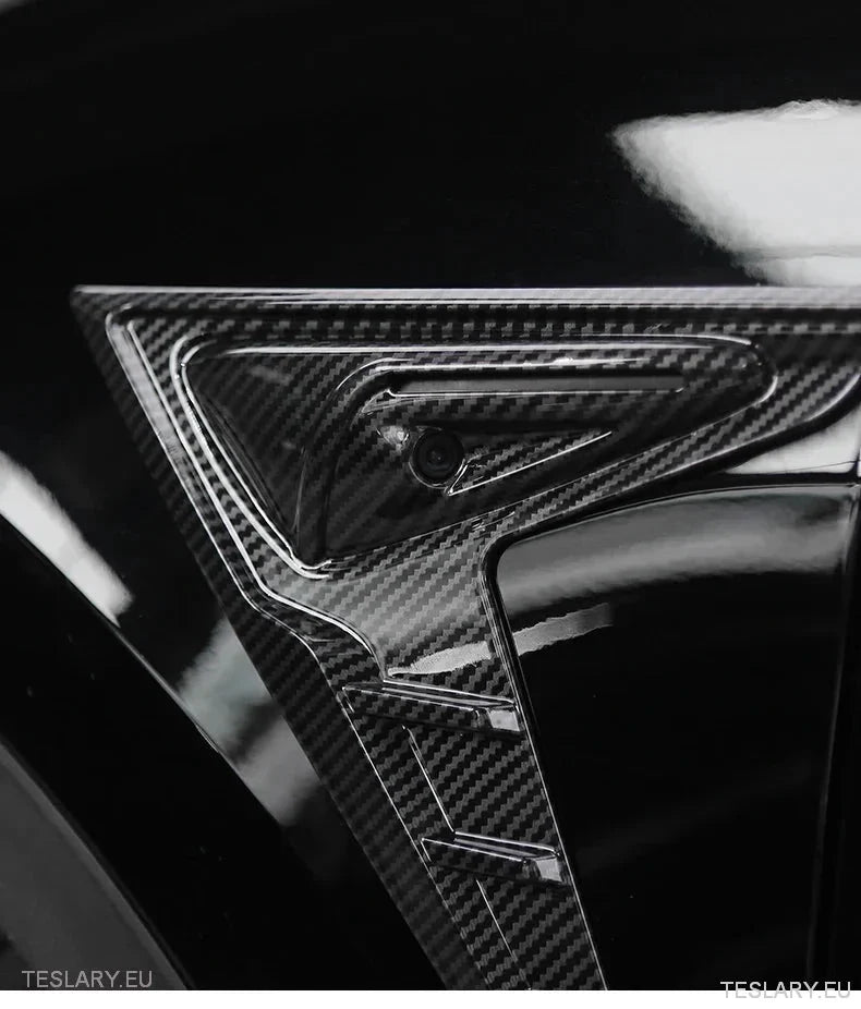 Tesla 3/Y Side Camera Thunder Wing Blade Design - TESLARY Tesla Shop Accessories Europe Nederlands Ireland Deutschland Espana Alicante France Italia