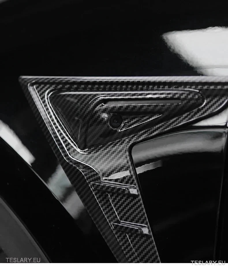 Tesla 3/Y Side Camera Thunder Wing Blade Design - TESLARY Tesla Shop Accessories Europe Nederlands Ireland Deutschland Espana Alicante France Italia