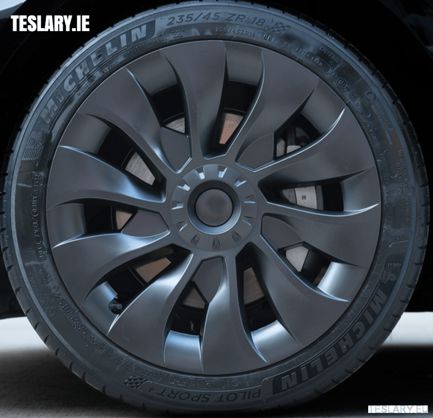 Tesla Model 3 18" UNIQUE S23 Performance - Gun Metal Grey - TESLARY Tesla Shop Accessories Europe Nederlands Ireland Deutschland Espana Alicante France Italia