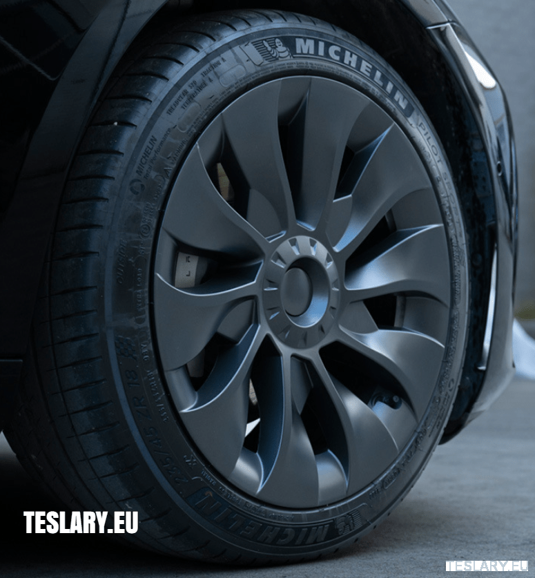 Tesla Model 3 18" UNIQUE S23 Performance - Gun Metal Grey - TESLARY Tesla Shop Accessories Europe Nederlands Ireland Deutschland Espana Alicante France Italia