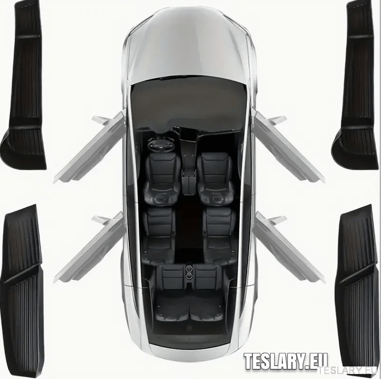 Tesla Model 3 / Y / 3+ Highland Door Organiser Protective Pockets Front & Rear - TESLARY Tesla Shop Accessories Europe Nederlands Ireland Deutschland Espana Alicante France Italia
